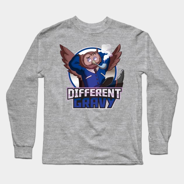 Business Owl Different Gravy Long Sleeve T-Shirt by Different Gravy Pod